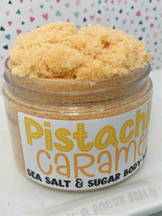 The Little Bubble - Pistachio Caramel  Sea Salt and Sugar Body Scrub 