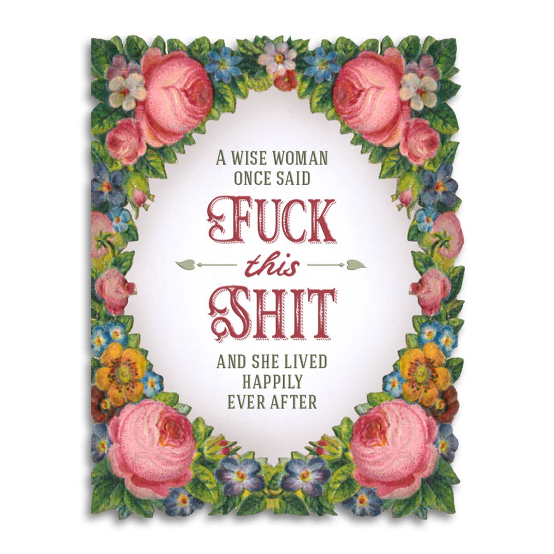 Bad Betty Greeting Co. - Wise Woman Funny Retirement/Breakup Card