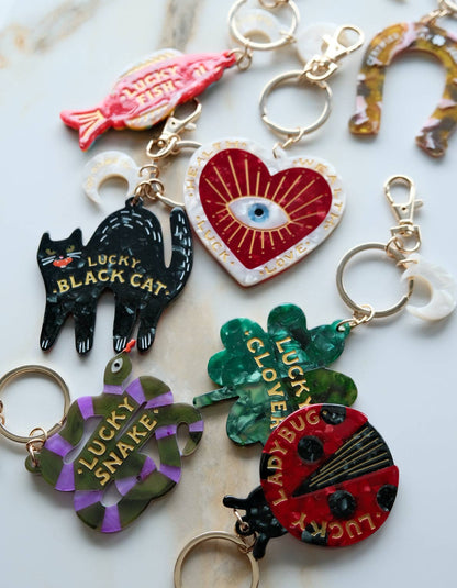 Idlewild Co. - Lucky Bag Charm | Four Leaf Clover