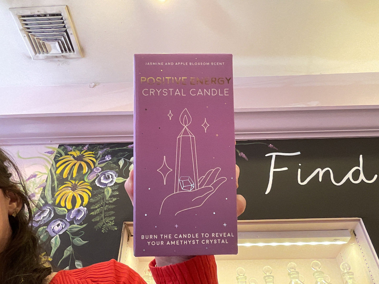 GIFT REPUBLIC CRYSTAL CANDLE POSITIVITY
