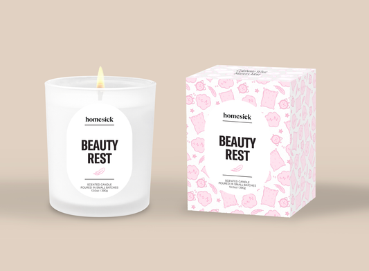 Homesick Candles - The Bedroom: Beauty Rest Candle Gift Non-Toxic Soy Candles