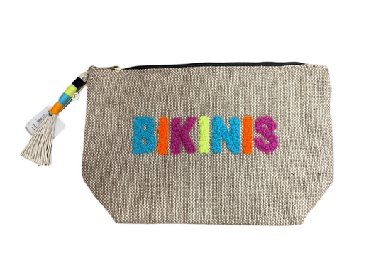 Shiraleah bikinis zip pouch natural