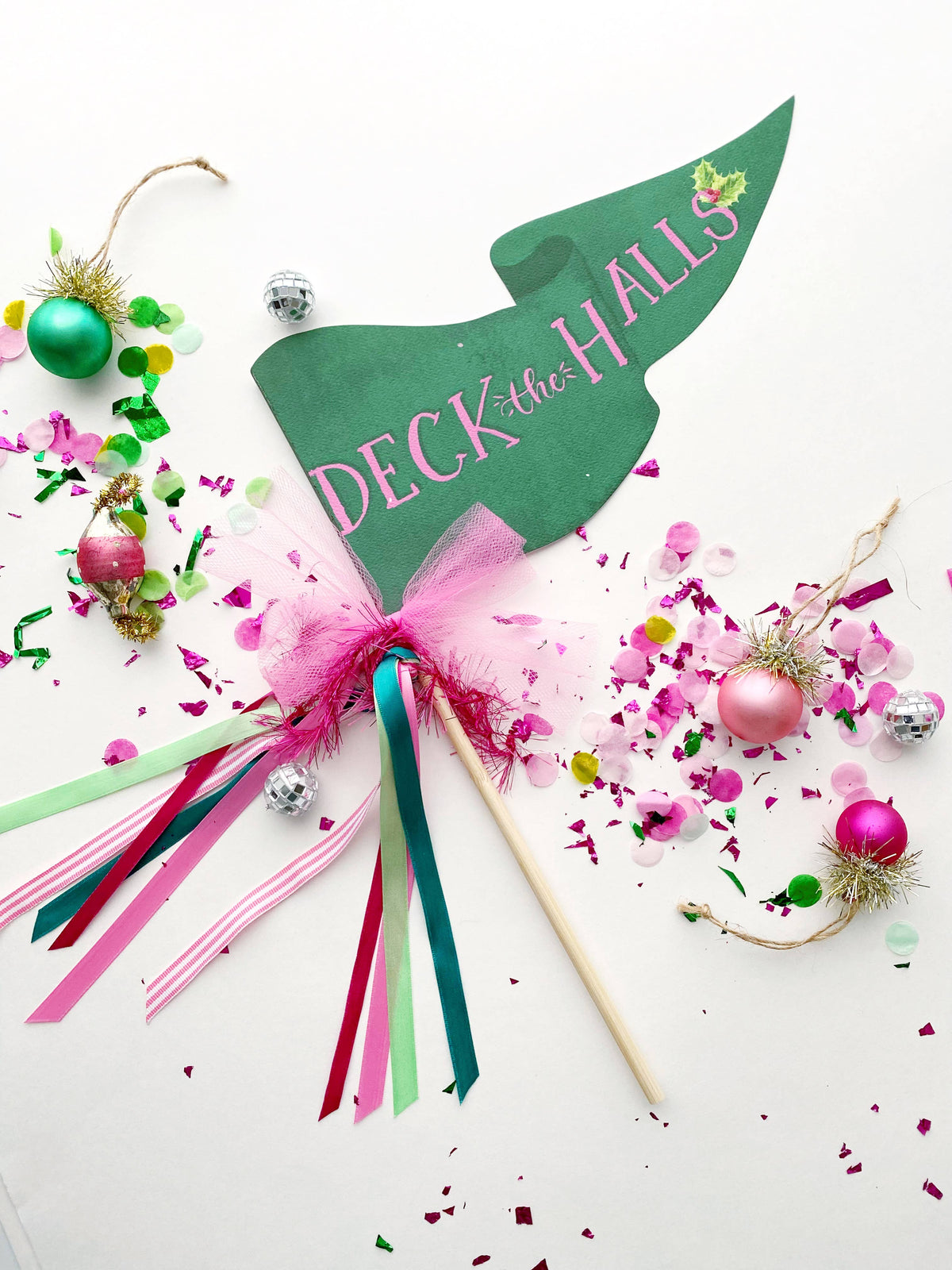 Cami Monet - Deck the Halls Christmas Party Pennant