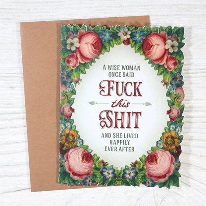 Bad Betty Greeting Co. - Wise Woman Funny Retirement/Breakup Card