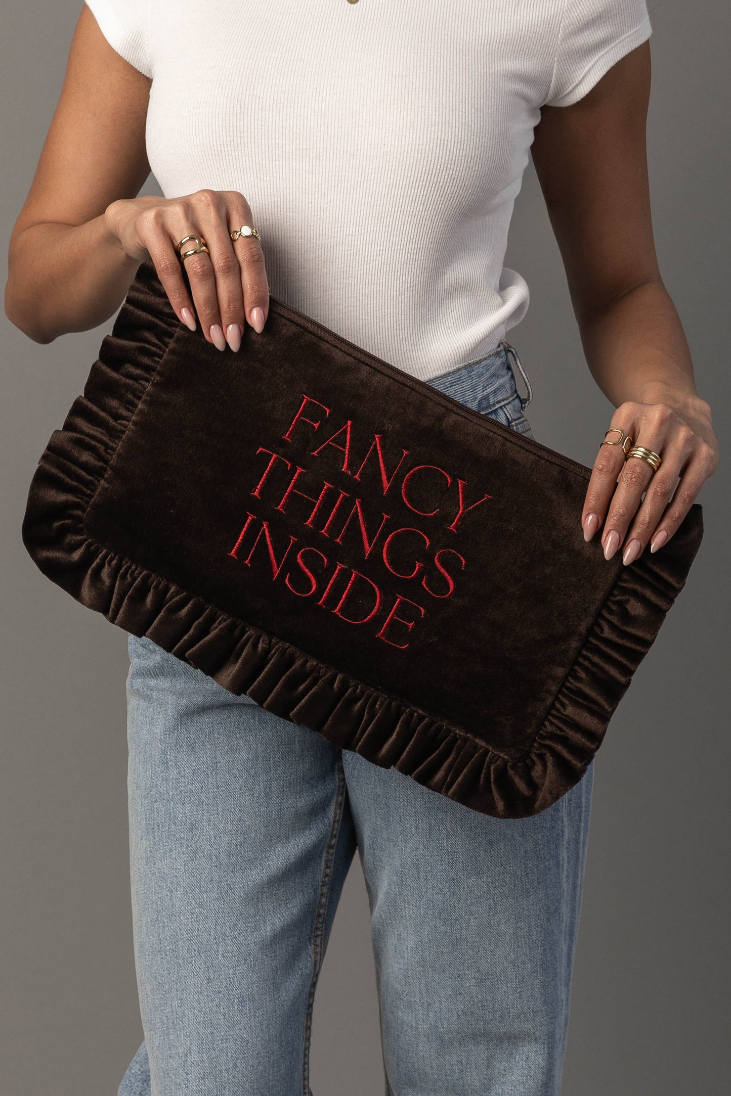 Panache Apparel Co. - Fancy Things Inside Ruffle Travel Pouch