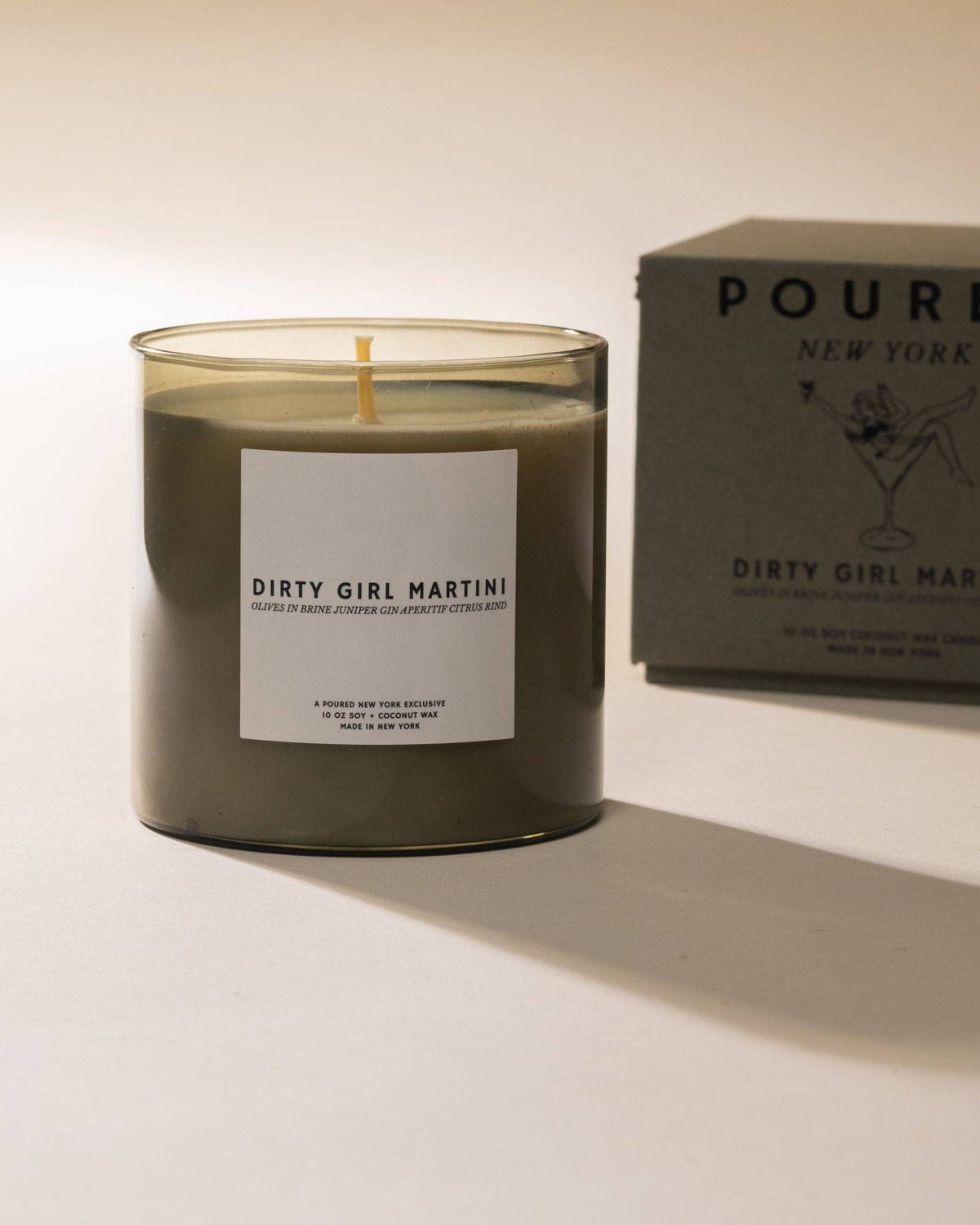 Poured New York - Dirty Girl Martini | Poured New York: 10 OZ Soy Coconut Wax Candle