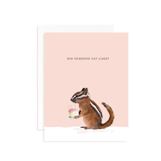 Cami Monet - Did Someone Say Cake? Greeting Card: Single Card