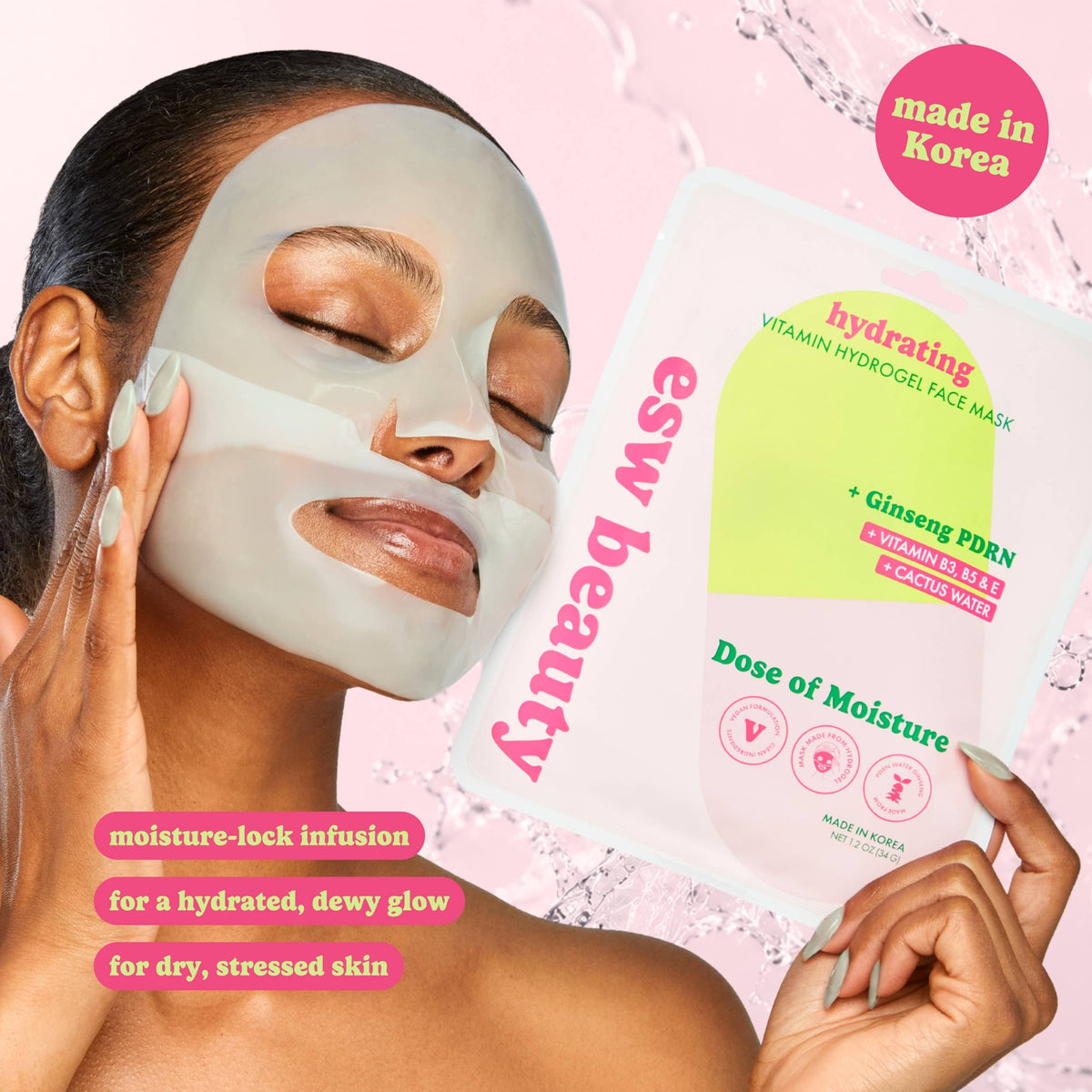 ESW Beauty - Dose of Moisture Hydrating Hydrogel PDRN Face Mask: 1 pc