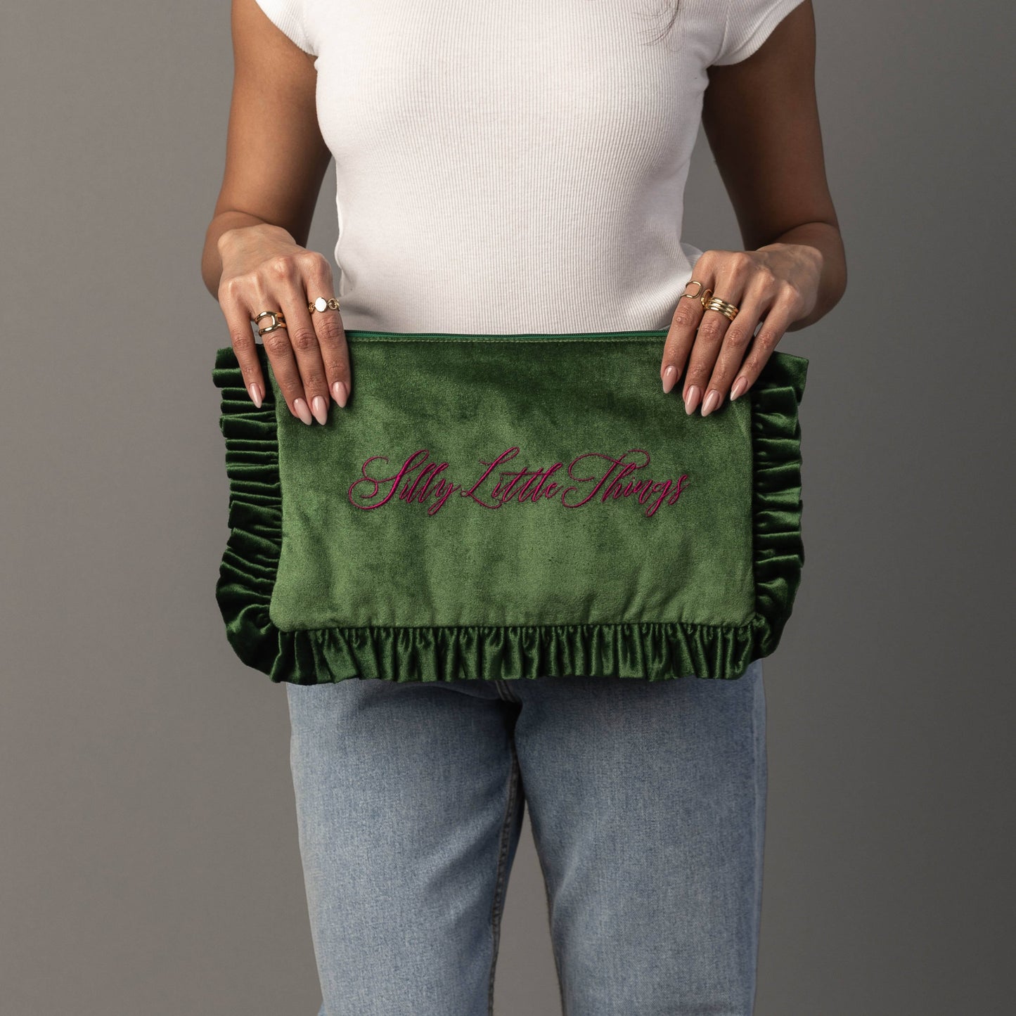 Panache Apparel Co. - Silly Little Things Ruffle Travel Pouch