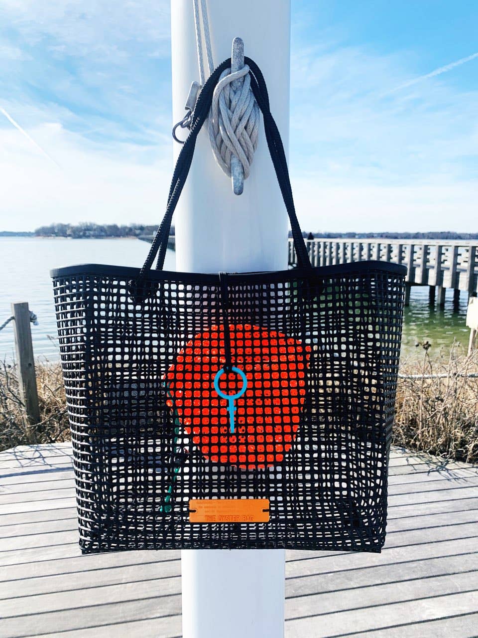 The Oyster Bag - THE Market Aquaculture Equipment Oyster Bag: Orange Handle Market