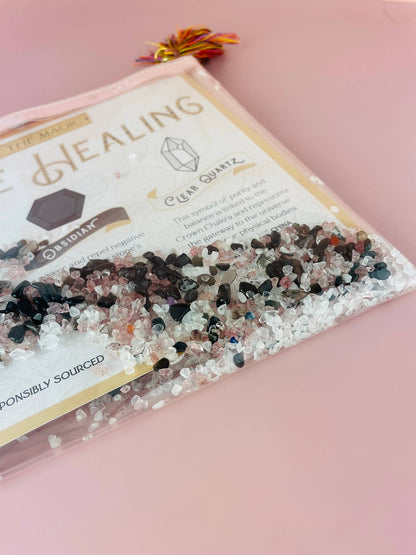 Divine Healing Gemstone Cosmetic Bag