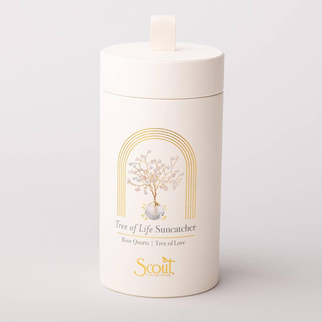 Scout- Suncatcher Tree of Life - Rose Quartz/Love/Gold