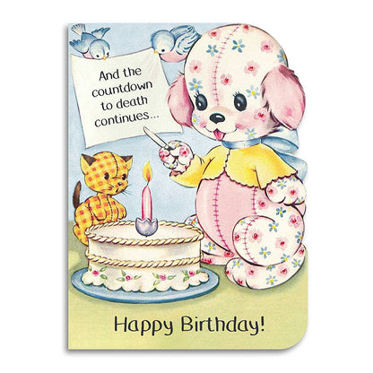 Bad Betty Greeting Co. - And the Countdown to Death Continues - Funny Birthday Card