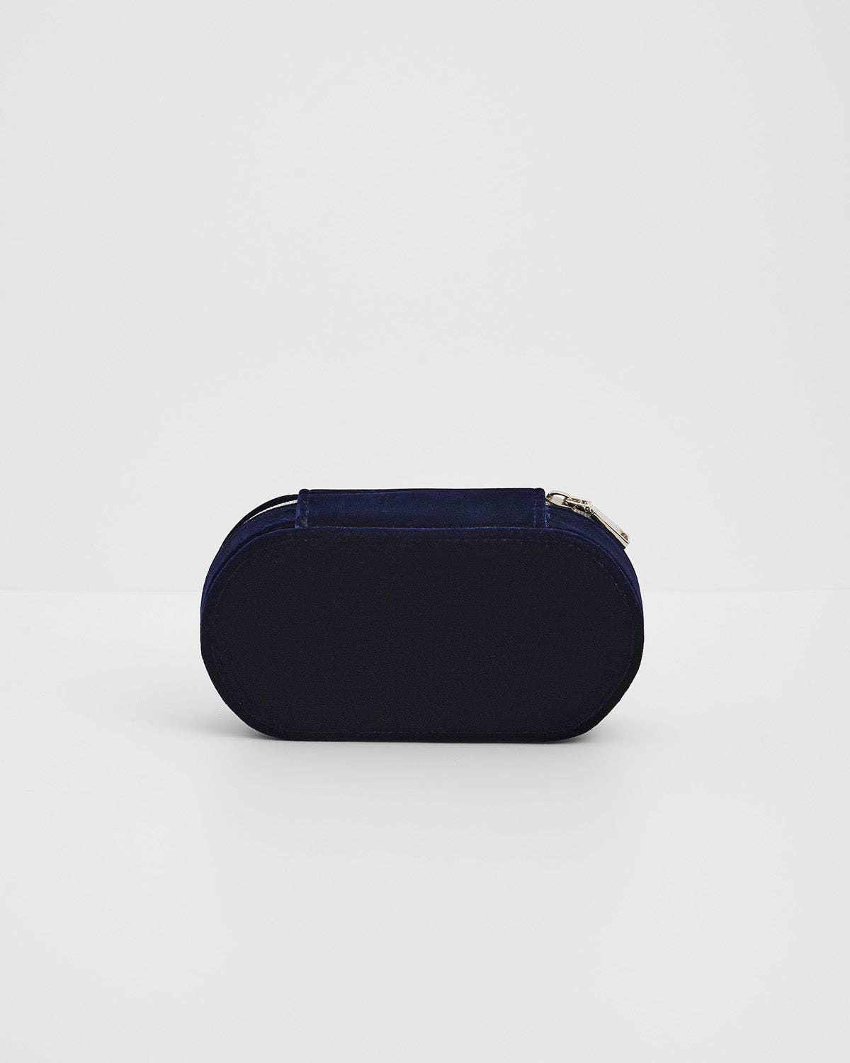 Fable England - Night Sky Embroidered Oval Jewelry Box in Navy Velvet