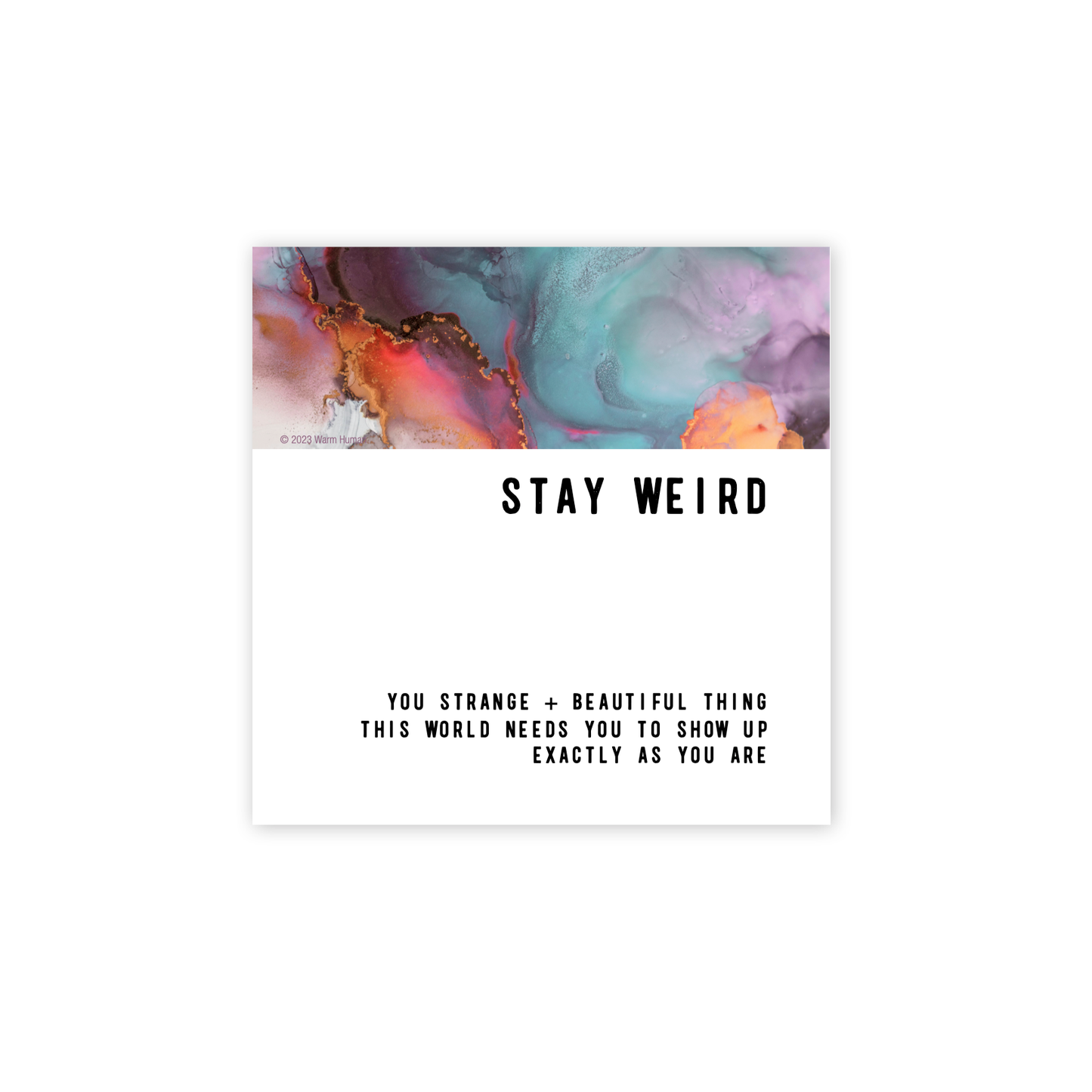 Glass Trinket Tray 5x7 - Stay Weird