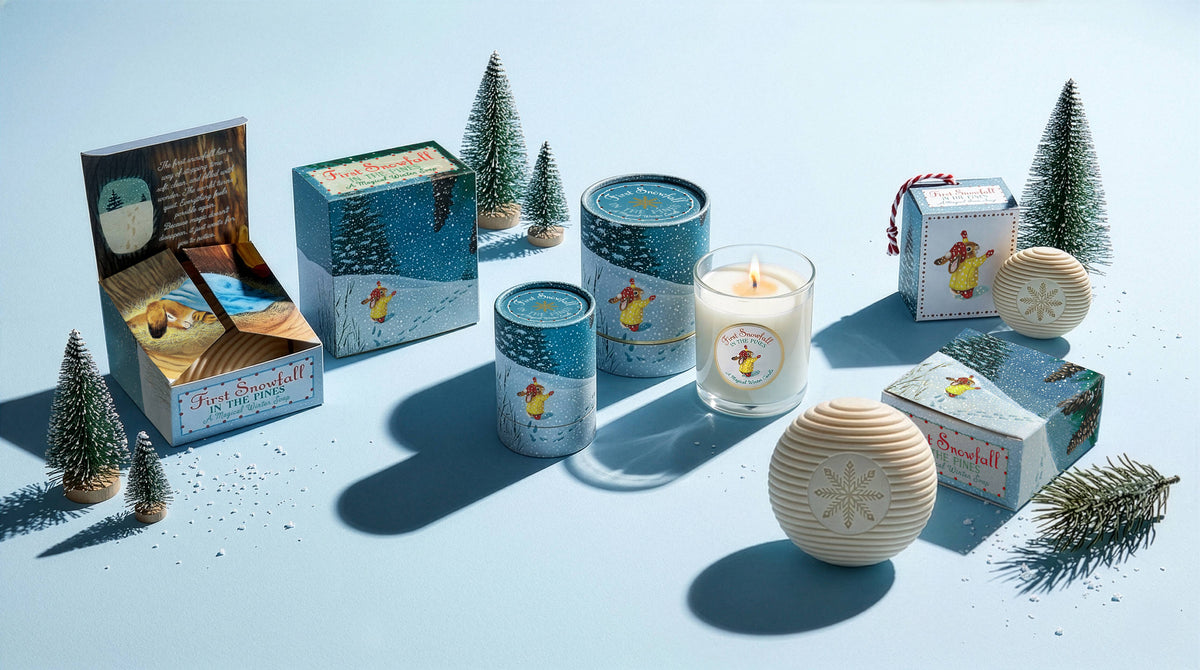 Kalastyle Soap Co. - First Snowfall 3 oz Votive Candle - Limited Edition Richard Scarry x Kalastyle Soap Co.