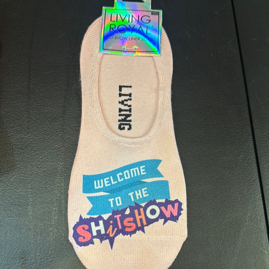 Living Royal welcome to the shitshow no show socks