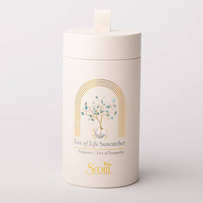 Scout- Suncatcher Tree of Life - Turquoise/Tranquility/Gold