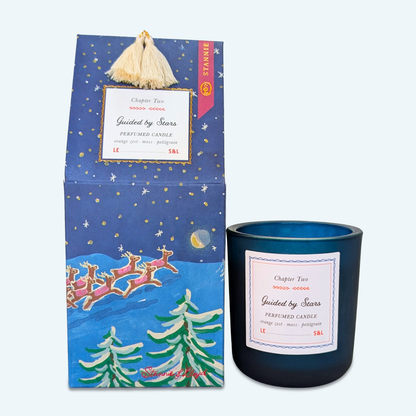 Stannie & Lloyd - Holiday Storybook Candle - Guided by Stars