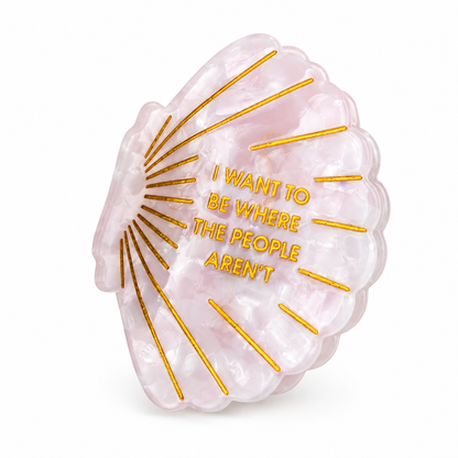 Chez Gagné - I Want To Be Where The People Aren't - Seashell Claw Clip