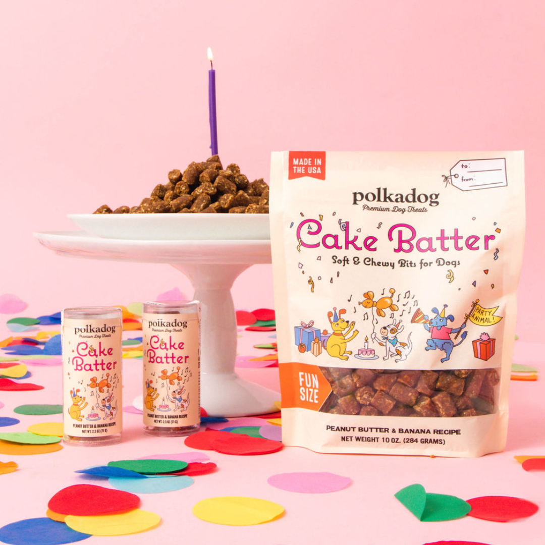 Polkadog - Cake Batter, Peanut Butter & Banana - 10oz - Dog Treats