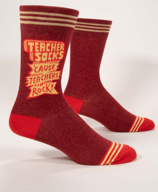 Blue Q - TEACHERS ROCK Men’s Socks