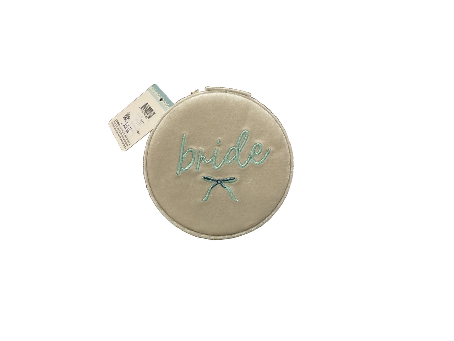 The Darling Effect - Round Velvet Jewelry Case - BRIDE