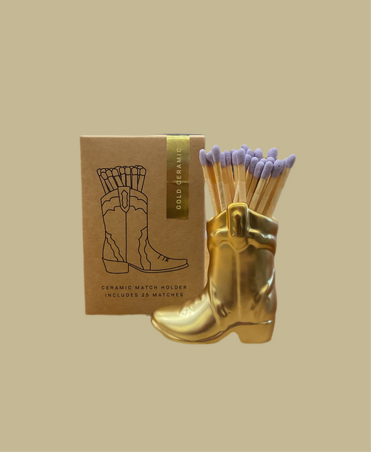 PADDYWAX - Ceramic Match Holder Gold