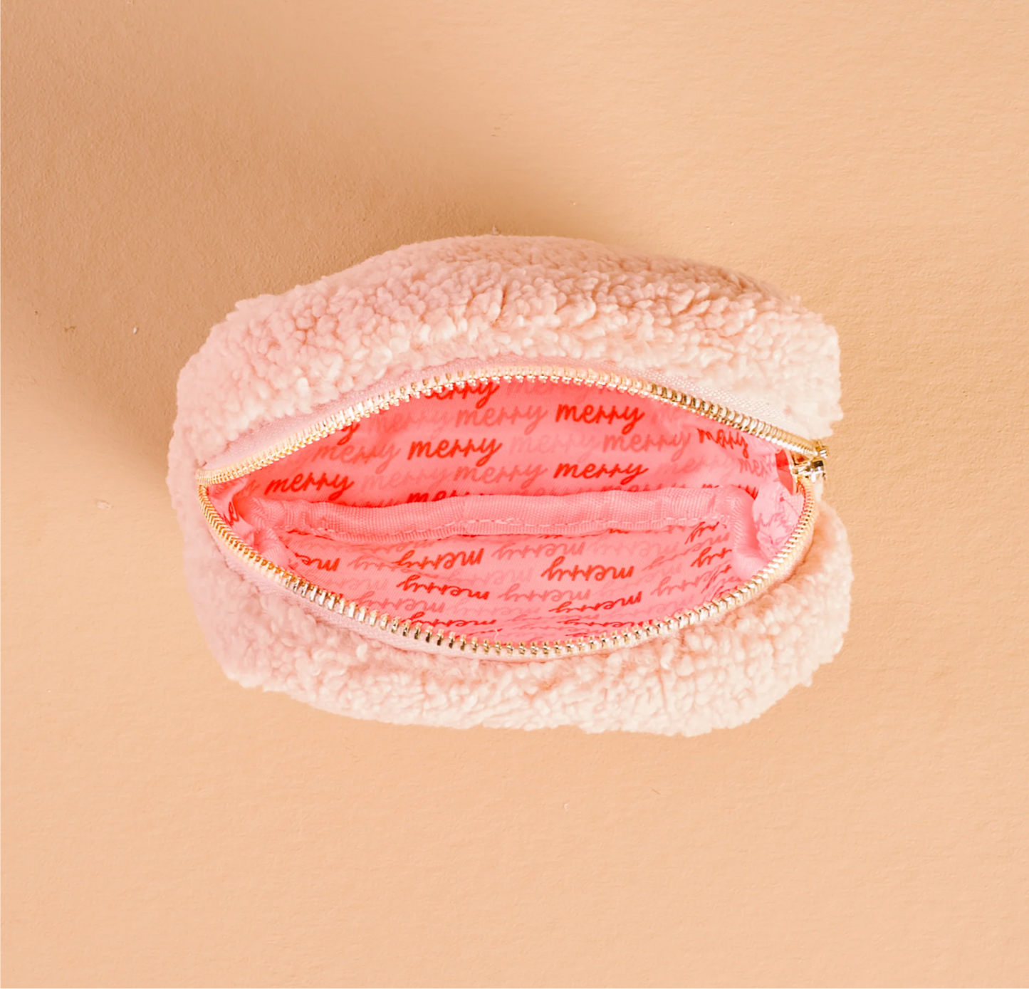 The Darling Effect - Teddy Zippered Pouch - HOLIDAY GIFT BOW RED