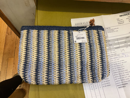 Shiraleah maya zip pouch blue