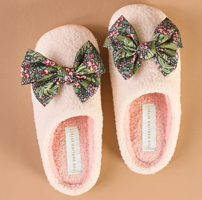 The Darling Effect - Betty Bow Slippers - JOLLY SPRIG - s/m