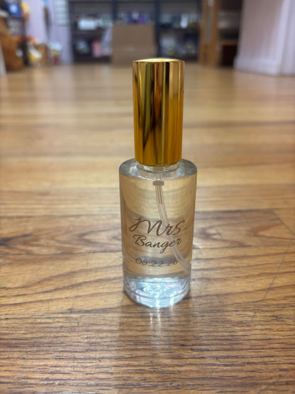 Custom Perfume Bottle Engraving | Personalized Fragrance Gift up to 20 characters