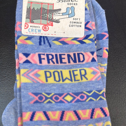 Blue Q Friend Power woman’s crew socks