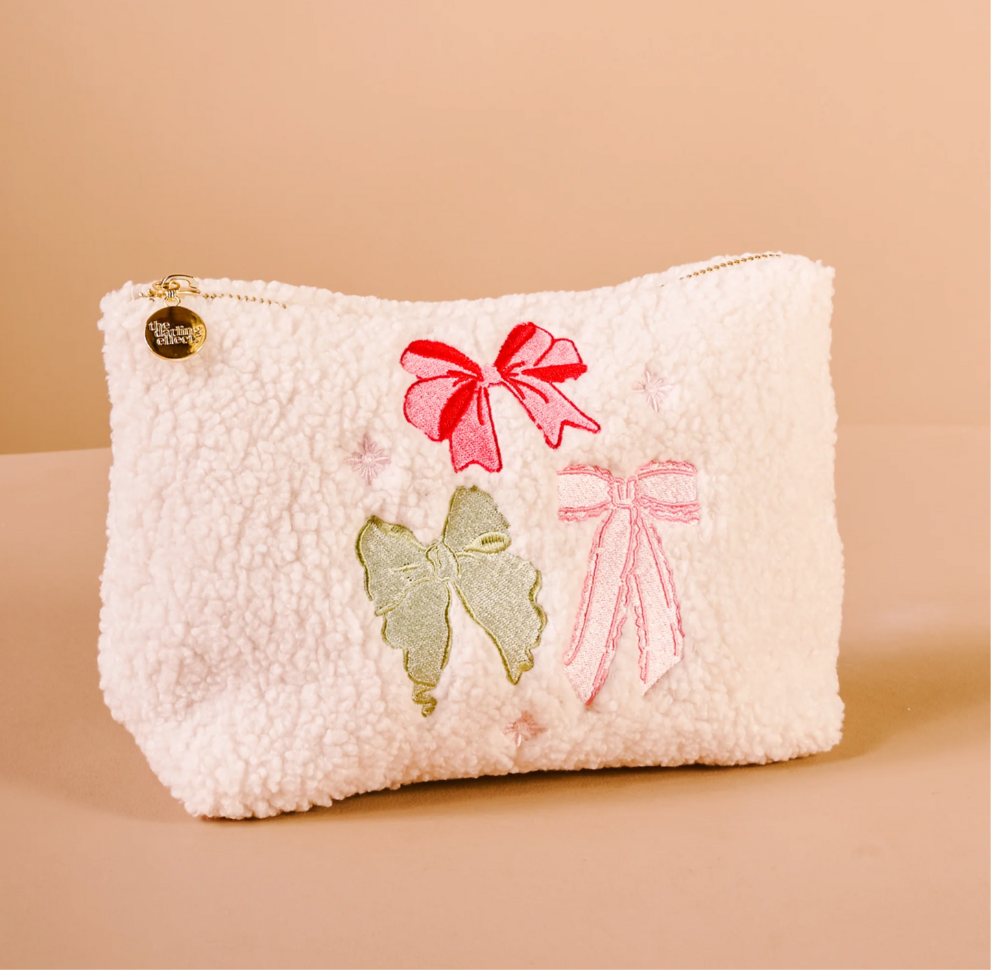 The Darling Effect - Teddy Zippered Pouch - BOW AFFAIR