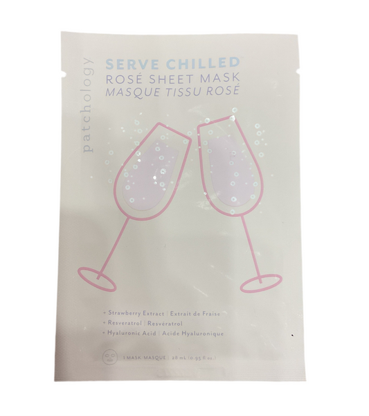Patchology- Serve Chilled- Rosé Sheet Mask- SINGLE PACK