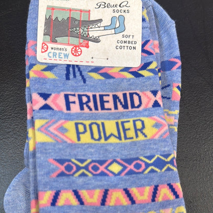 Blue Q Friend Power woman’s crew socks