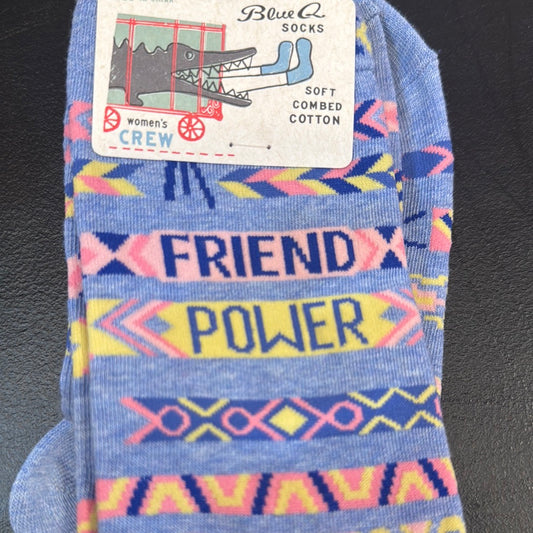 Blue Q Friend Power woman’s crew socks
