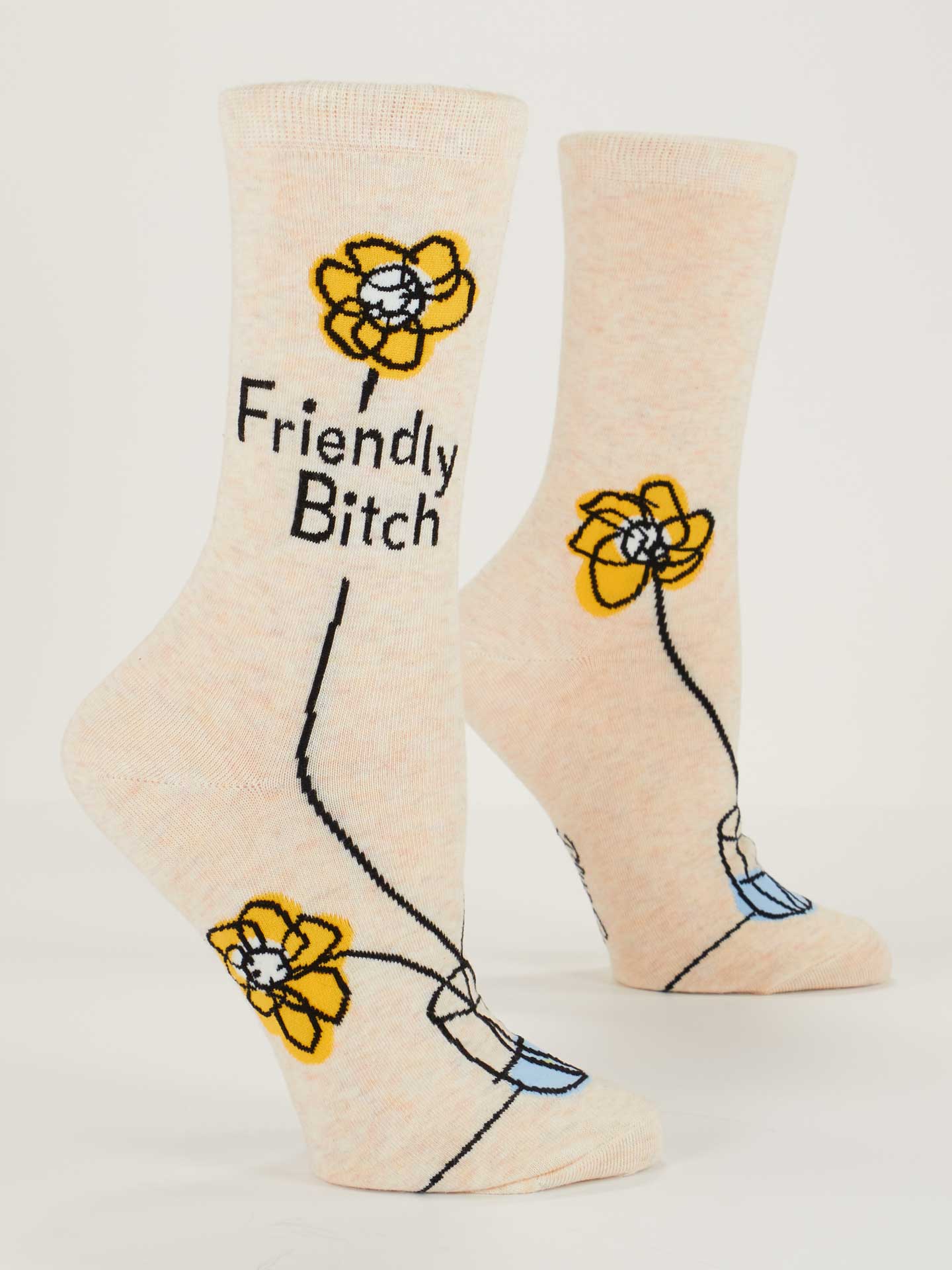 Blue Q - FRIENDLY BITCH Crew Socks
