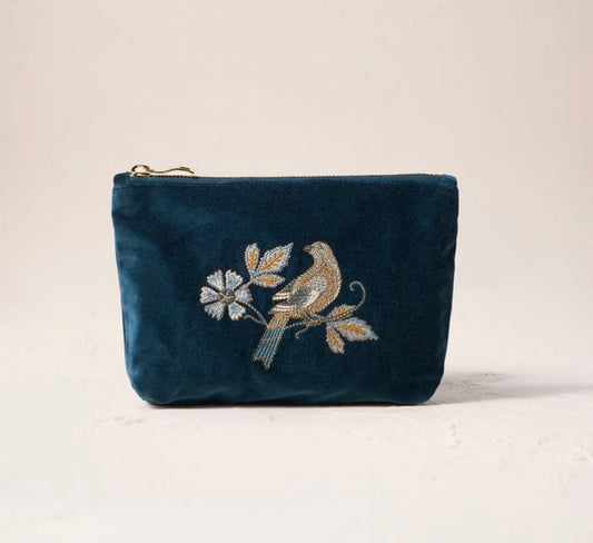 Elizabeth Scarlett- Botanical Birds Mini Pouch