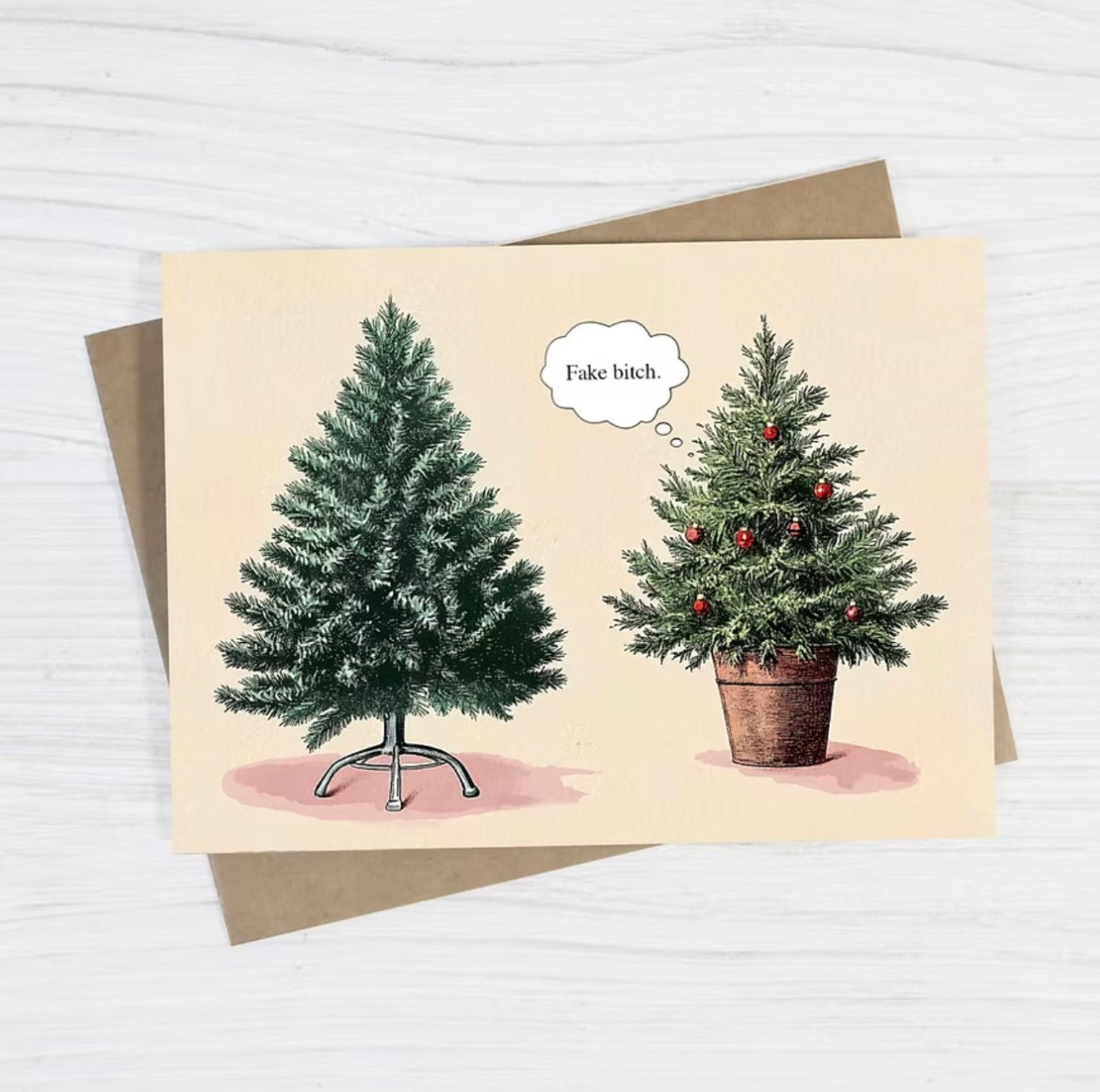 Bad Betty Greeting Co. - Funny Christmas Card- Fake Bitch