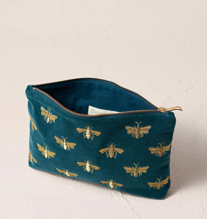Elizabeth Scarlett- Honey Bee Rich Blue Everyday Pouch