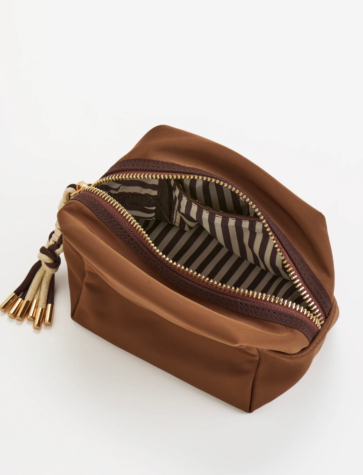 Shiraleah- Jet Small Boxy Zip Pouch- Mocha