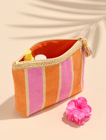 Shiraleah- Capri Zip Pouch Pink