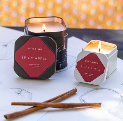 Rosy Rings- Spicy Apple Tin Candle