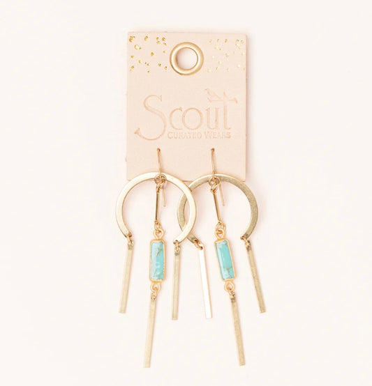 Scout- Dream Stone Earring- Turquoise/Gold