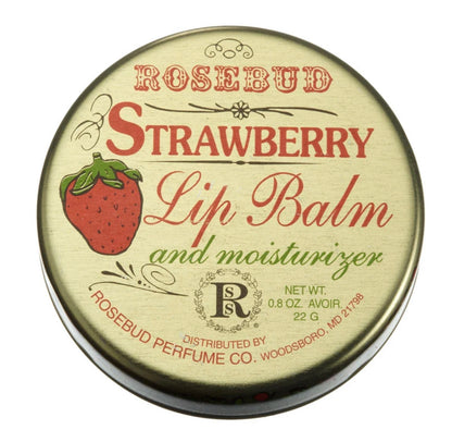 Rosebud Perfume Company- Strawberry Lip Balm Tin