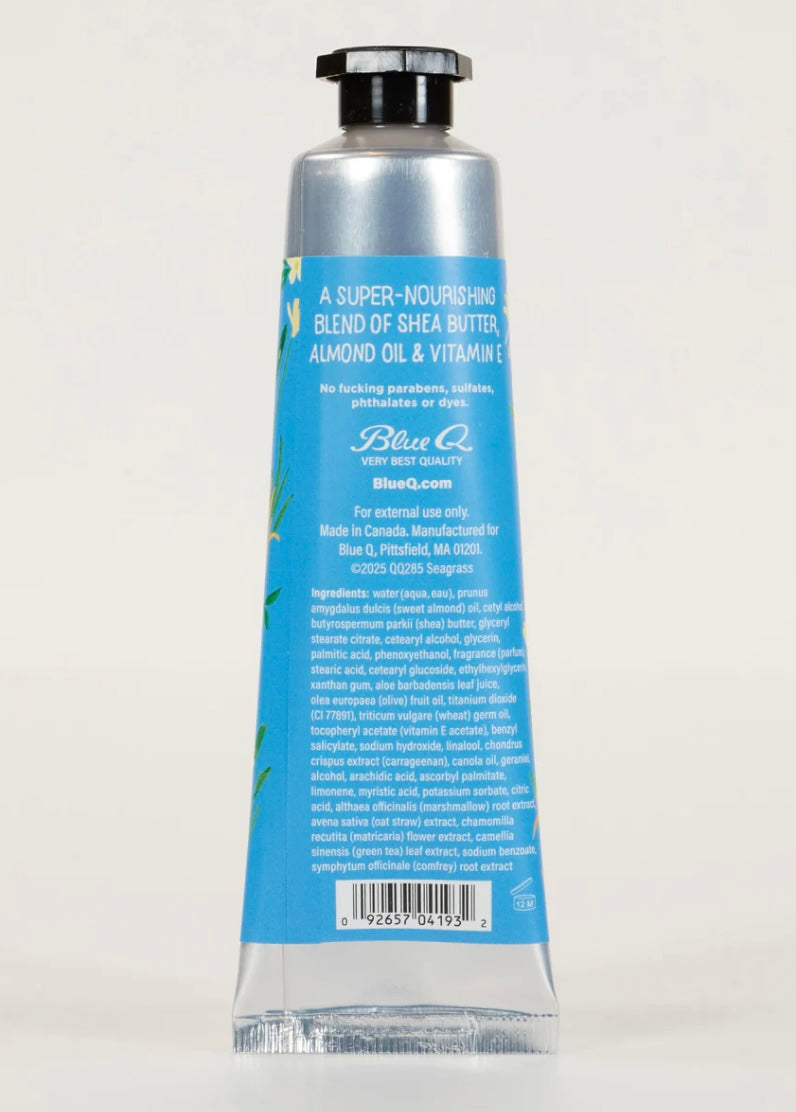 Blue Q- Im a Delicate Fucking Flower Hand Cream-  Seagrass & Salt Flower with Jasmine