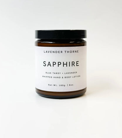 Lavender Thorne- Sapphire Whipped Body / Hand Lotion 8.0 oz