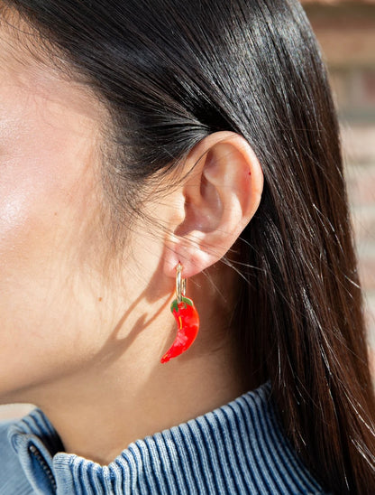 Eat My Socks- Earrings- Chili