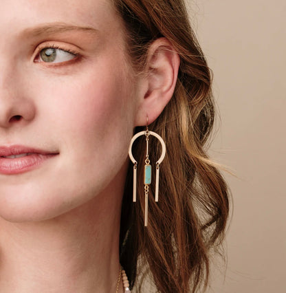 Scout- Dream Stone Earring- Turquoise/Gold